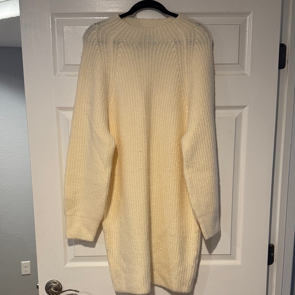 Express Cream Knit Women's Dress